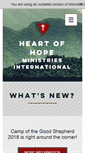 Mobile Screenshot of heartofhope.org