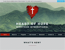 Tablet Screenshot of heartofhope.org